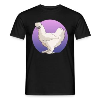 Silk Chicken Silkie Chicken Silk Chickens Gift - Men's T-Shirt - black - Front - AI Model Male 178 light (178cm)