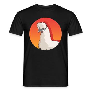 Silk Chicken Silkie Chickens Silk Chickens Gift - Men's T-Shirt - black - Front - AI Model Male 178 light (178cm)