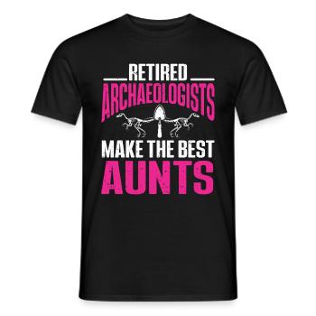 Archéologue Gift Archéologie - T-shirt homme - noir - Devant - AI Model Male 178 light (178cm)