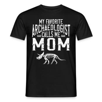 Archéologue Gift Archéologie - T-shirt homme - noir - Devant - AI Model Male 178 light (178cm)