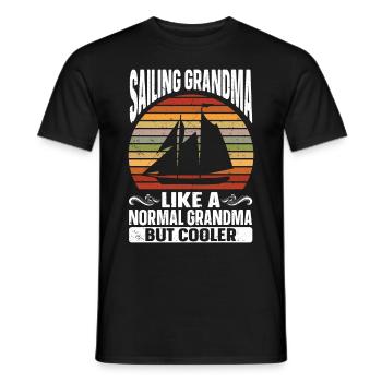 Segeln Geschenk Segelboot Bootfahren Kapitän - Männer T-Shirt - Schwarz - Vorne - AI Model Male 178 light (178cm)