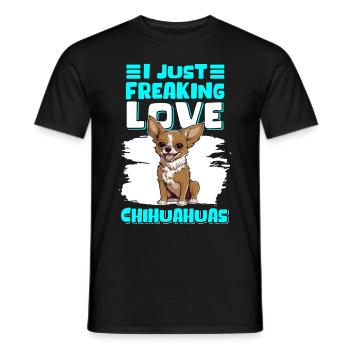 Chihuahua Hunde Hundebesitzer Chihuahuas Geschenk - Männer T-Shirt - Schwarz - Vorne - AI Model Male 178 light (178cm)