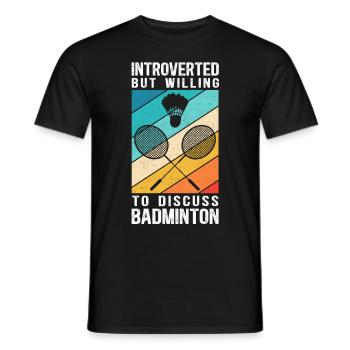 Badminton Badminton Player Badminton Cadeau - T-shirt homme - noir - Devant - AI Model Male 178 light (178cm)