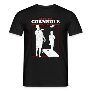 Joueur de cornhole | Blind Hole Bean Bag Cadeau - T-shirt homme - noir - Devant - AI Model Male 178 light (178cm)