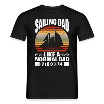 Voilier Cadeau Voilier Capitaine de navigation - T-shirt homme - noir - Devant - AI Model Male 178 light (178cm)