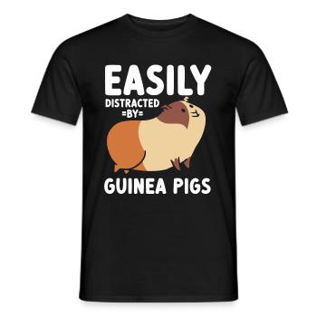 Meerschweinchen Geschenk Haustier Meerschweinchen - Männer T-Shirt - Schwarz - Vorne - AI Model Male 178 light (178cm)
