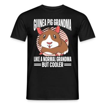 Meerschweinchen Geschenk Haustier Meerschweinchen - Männer T-Shirt - Schwarz - Vorne - AI Model Male 178 light (178cm)