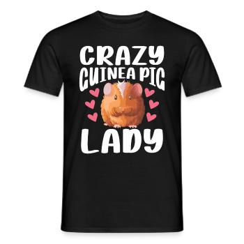 Meerschweinchen Geschenk Haustier Meerschweinchen - Männer T-Shirt - Schwarz - Vorne - AI Model Male 178 light (178cm)