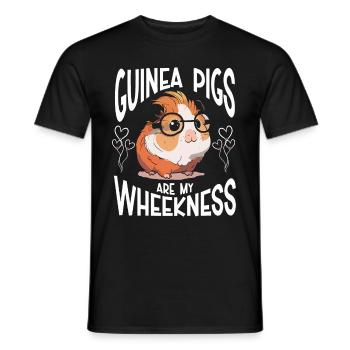 Meerschweinchen Geschenk Haustier Meerschweinchen - Männer T-Shirt - Schwarz - Vorne - AI Model Male 178 light (178cm)