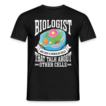 Biologiste Cadeau Biologie - T-shirt homme - noir - Devant - AI Model Male 178 light (178cm)