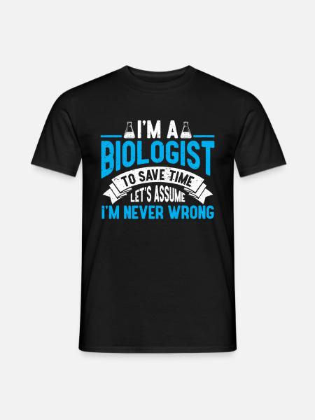 Biology Gift Biologist - Men's T-Shirt - black