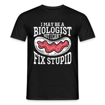 Biologiste Cadeau Biologie - T-shirt homme - noir - Devant - AI Model Male 178 light (178cm)