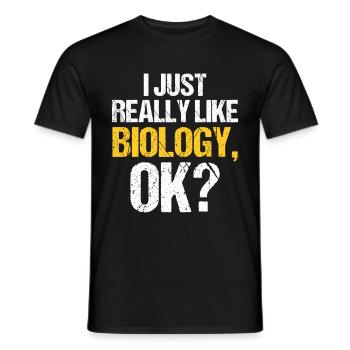 Biologiste Cadeau Biologie - T-shirt homme - noir - Devant - AI Model Male 178 light (178cm)