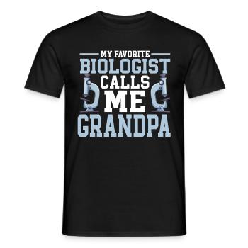 Biologiste Cadeau Biologie - T-shirt homme - noir - Devant - AI Model Male 178 light (178cm)