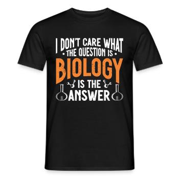 Biologiste Cadeau Biologie - T-shirt homme - noir - Devant - AI Model Male 178 light (178cm)