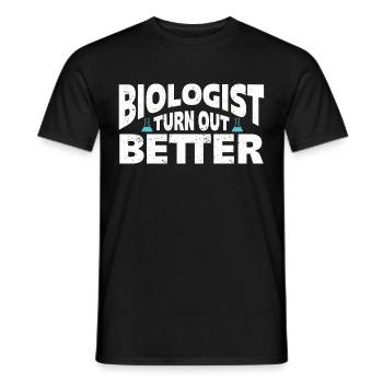Biologiste Cadeau Biologie - T-shirt homme - noir - Devant - AI Model Male 178 light (178cm)