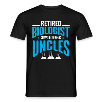 Biologiste Cadeau Biologie - T-shirt homme - noir - Devant - AI Model Male 178 light (178cm)