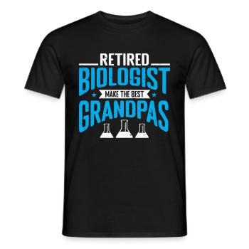 Biologiste Cadeau Biologie - T-shirt homme - noir - Devant - AI Model Male 178 light (178cm)