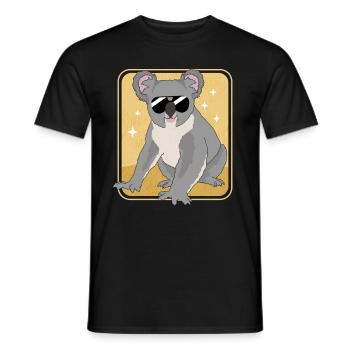 Koala Koalas Koala Bears Koala Bear Cadeau - T-shirt homme - noir - Devant - AI Model Male 178 light (178cm)