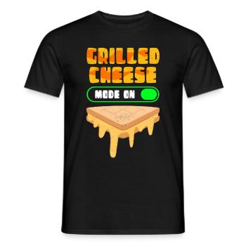 Fromage grillé Fromage grillé Fromage Amateur de fromage Cadeau - T-shirt homme - noir - Devant - AI Model Male 178 light (178cm)
