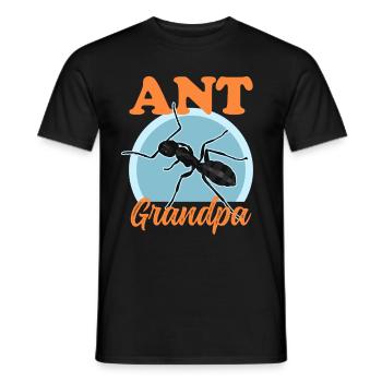 Fourmis Grand-père Fourmilière Formicarium Cadeau - T-shirt homme - noir - Devant - AI Model Male 178 light (178cm)