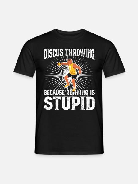 Discus Thrower Gift Discus Throwing - Men's T-Shirt - black