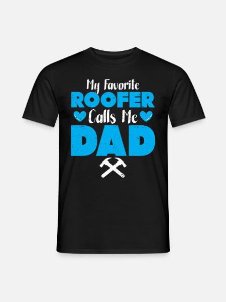 Dachdecker Geschenk Arbeit Handwerker Dachdecker - Männer T-Shirt - Schwarz