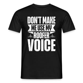 Couvreur Cadeau Travail Artisan Couvreur - T-shirt homme - noir - Devant - AI Model Male 178 light (178cm)