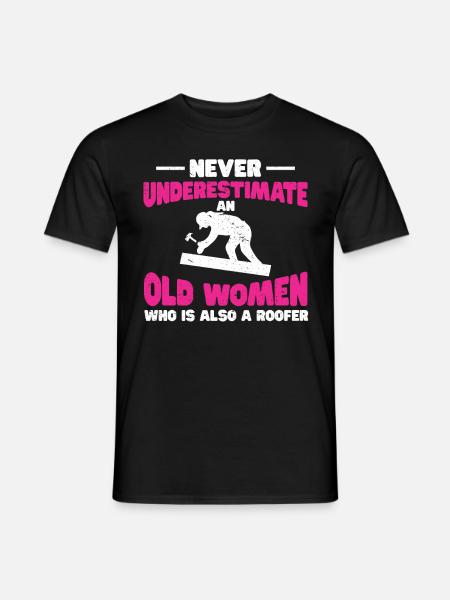 Dachdecker Geschenk Arbeit Handwerker Dachdecker - Männer T-Shirt - Schwarz