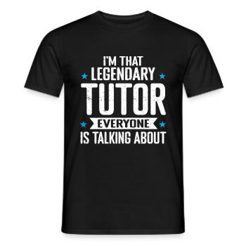 Tutor Geschenk Tutor - Männer T-Shirt - Schwarz - Vorne - AI Model Male 178 light (178cm)