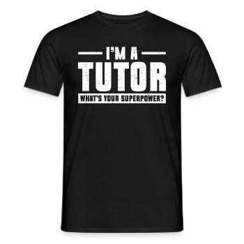Tutor Geschenk Tutor - Männer T-Shirt - Schwarz - Vorne - AI Model Male 178 light (178cm)