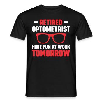 Optician Gift Optometry - Men's T-Shirt - black - Front - AI Model Male 178 light (178cm)