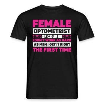 Optician Gift Optometry - Men's T-Shirt - black - Front - AI Model Male 178 light (178cm)