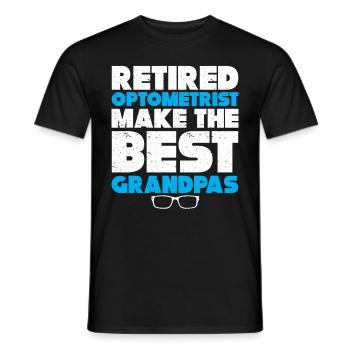 Optician Gift Optometry - Men's T-Shirt - black - Front - AI Model Male 178 light (178cm)
