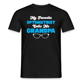 Optician Gift Optometry - Men's T-Shirt - black - Front - AI Model Male 178 light (178cm)