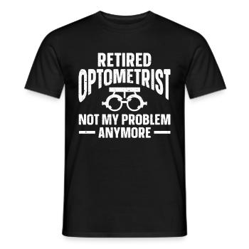 Optician Gift Optometry - Men's T-Shirt - black - Front - AI Model Male 178 light (178cm)