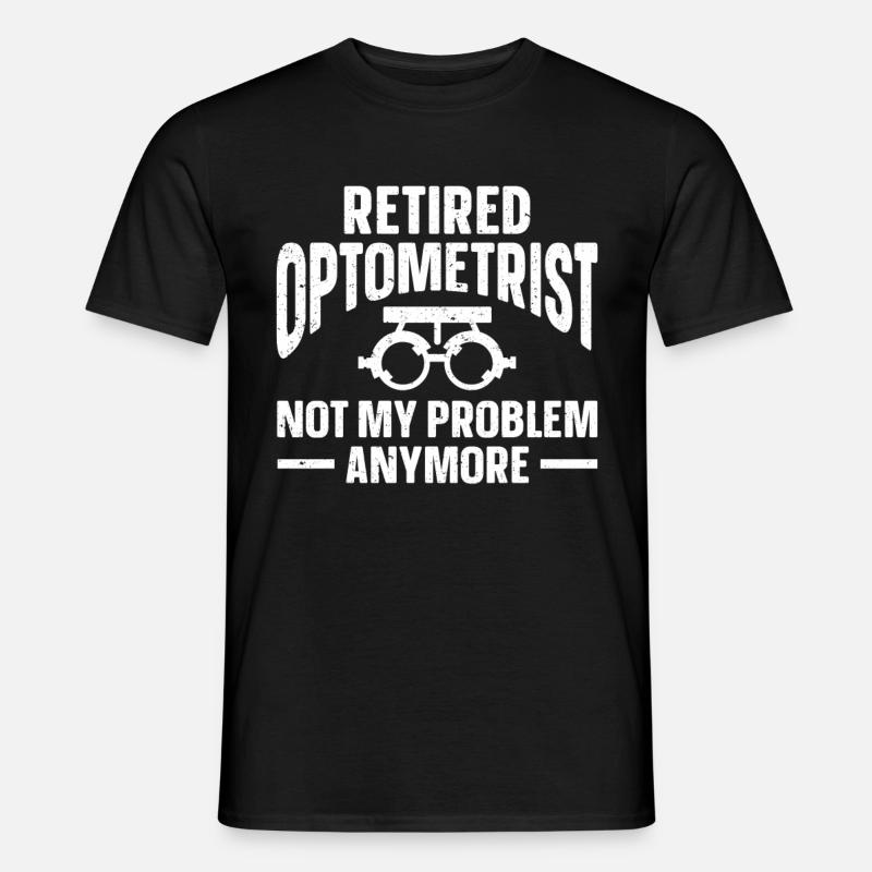 Optiker Geschenk Optometrie - Männer T-Shirt - Schwarz