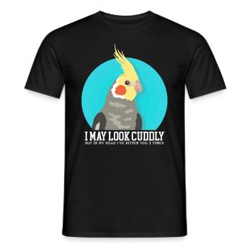 Parakeets | Bird Bird Owner Gift - Men's T-Shirt - black - Front - AI Model Male 178 light (178cm)