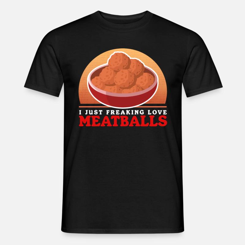 Frikadellen Bulette Bratklops Buletten Geschenk - Männer T-Shirt - Schwarz