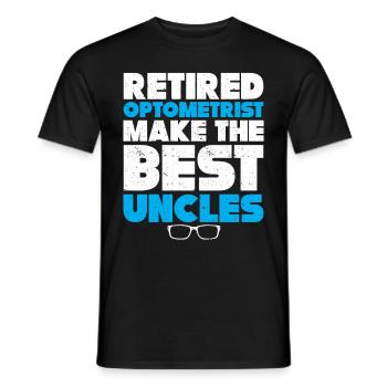 Optician Gift Optometry - Men's T-Shirt - black - Front - AI Model Male 178 light (178cm)