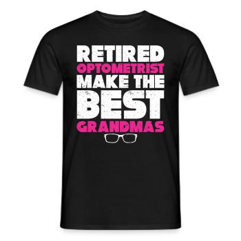 Optician Gift Optometry - Men's T-Shirt - black - Front - AI Model Male 178 light (178cm)