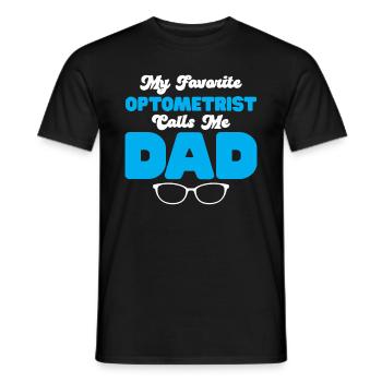 Optician Gift Optometry - Men's T-Shirt - black - Front - AI Model Male 178 light (178cm)