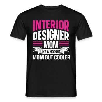 Interior Designer Gift Interior Decoration Designer - Men's T-Shirt - black - Front - AI Model Male 178 light (178cm)