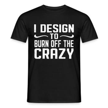 Interior Designer Gift Interior Decoration Designer - Men's T-Shirt - black - Front - AI Model Male 178 light (178cm)