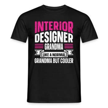 Interior Designer Gift Interior Decoration Designer - Men's T-Shirt - black - Front - AI Model Male 178 light (178cm)