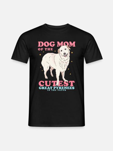 Pyrenäenberghund Mom Hundebesitzerin Geschenk - Männer T-Shirt - Schwarz