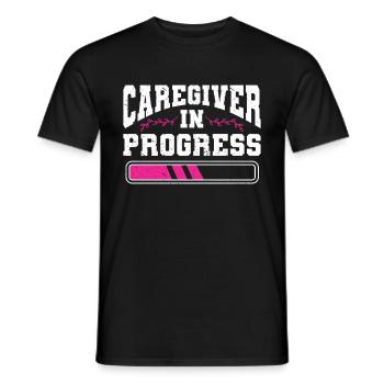Caregiver Gift Nurse - Men's T-Shirt - black - Front - AI Model Male 178 light (178cm)