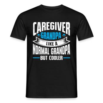 Caregiver Gift Nurse - Men's T-Shirt - black - Front - AI Model Male 178 light (178cm)