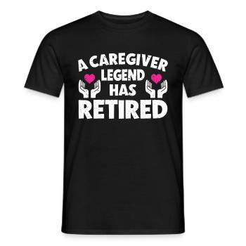 Caregiver Gift Nurse - Men's T-Shirt - black - Front - AI Model Male 178 light (178cm)