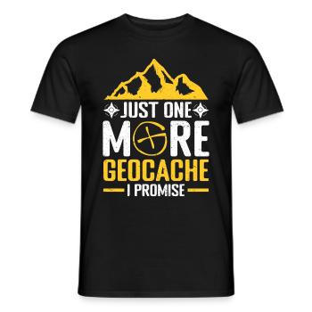 Geocaching Gift Geocacher Geocache - Men's T-Shirt - black - Front - AI Model Male 178 light (178cm)